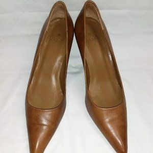 ZARA, Cognac leather pumps
